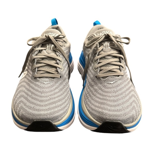 SOLD - HOKA One One Gaviota 5 men’s size 9.5 Wide in grey and blue - Picture 4 of 10